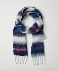 Ann Taylor Striped Scarf Night Sky Women's