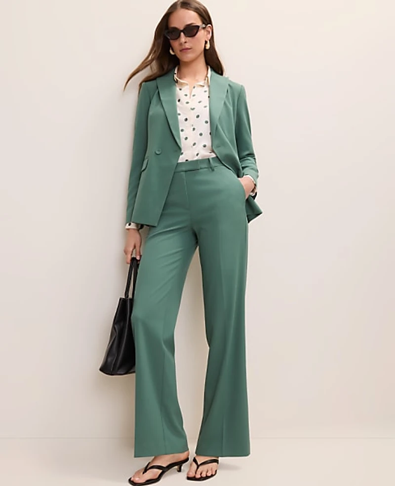 Ann Taylor The Straight Trouser Shadowy Jade Women's