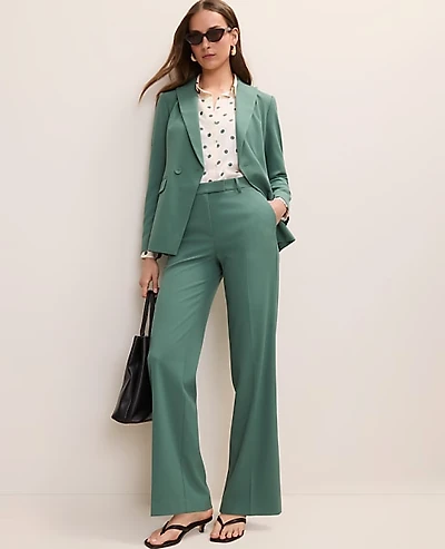 Ann Taylor The Straight Trouser Shadowy Jade Women's