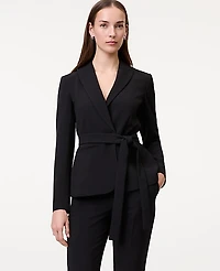 Ann Taylor The Belted Blazer Fluid Crepe Women's