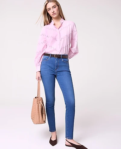 Ann Taylor The Skinny Jean Classic Mid Wash Women's