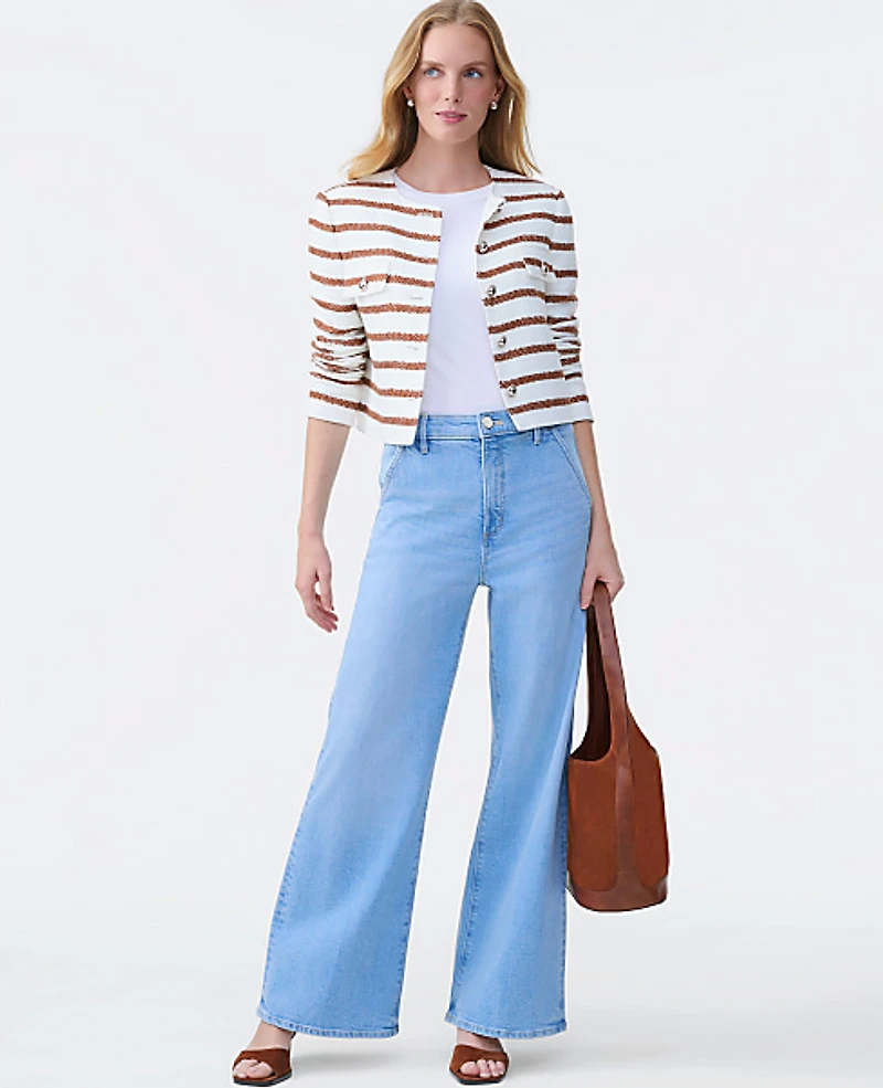 Ann Taylor The Denim Trouser Light Wash Indigo Women's