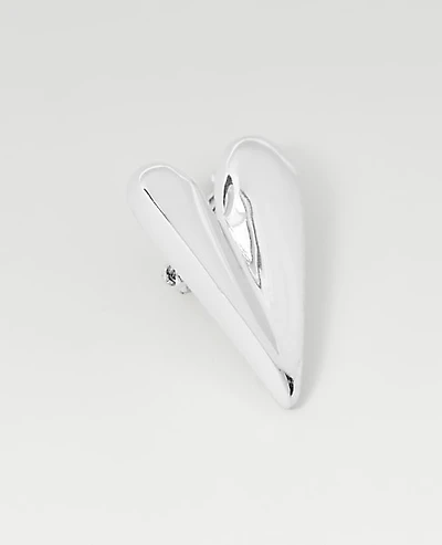 Ann Taylor Metal Heart Brooch Women's