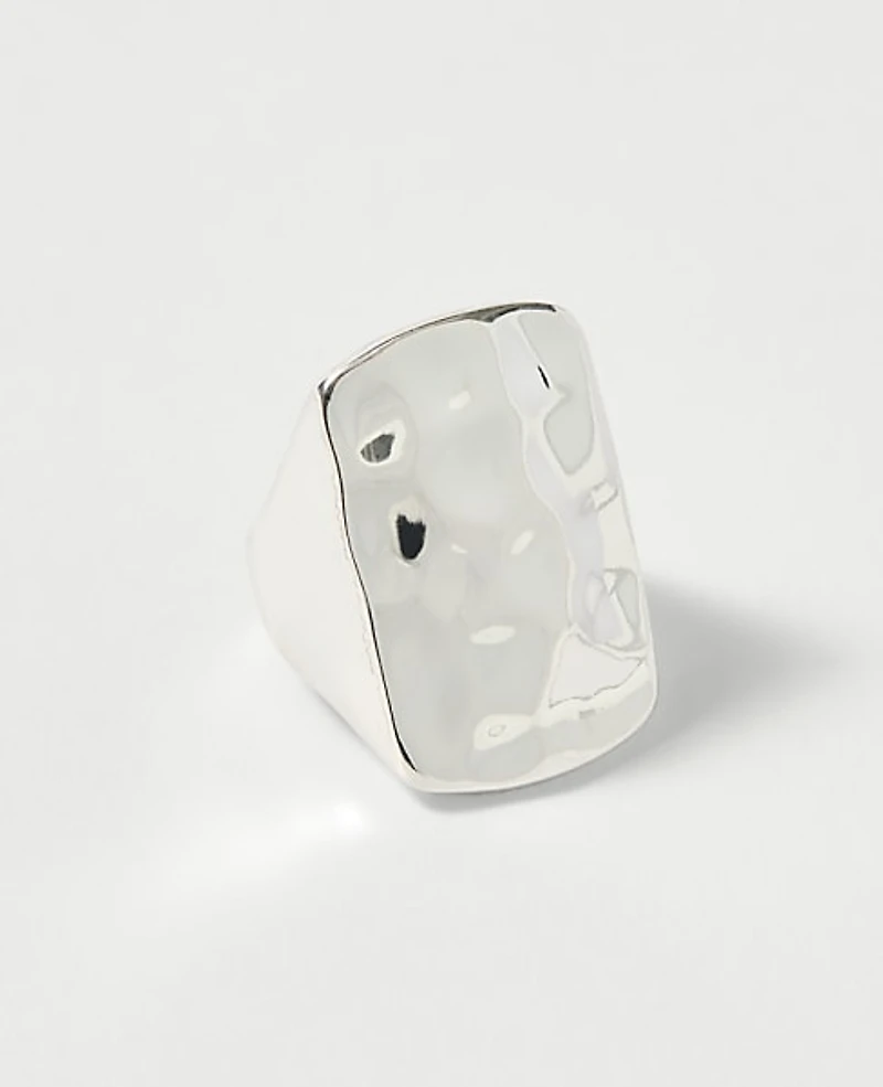 Ann Taylor Metal Rectangle Ring Women's
