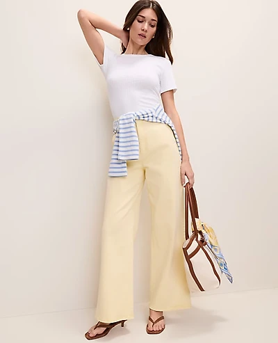 Ann Taylor The Denim Trouser Lemon Pavlova Women's