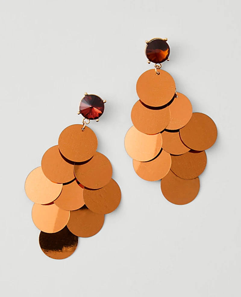 Ann Taylor Sequin Drop Earrings Women's