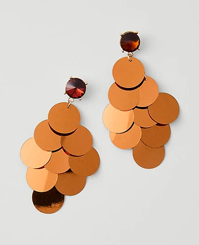 Ann Taylor Sequin Drop Earrings Women's