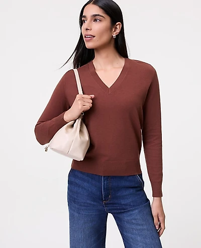 Ann Taylor V-Neck Sweater Women's