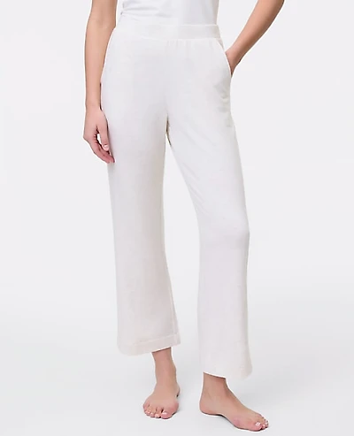 Ann Taylor Wide-Leg Lounge Pants Heather Women's