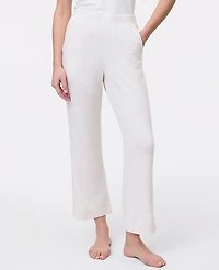 Ann Taylor Wide-Leg Lounge Pants Heather Women's