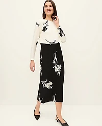 Ann Taylor Mixed Floral Sheath Dress Winter White Women's