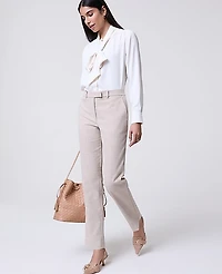 Ann Taylor The Bridgette Pant in Herringbone Size 6 Sand/White Women's
