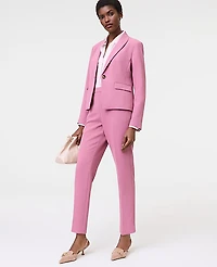 Ann Taylor The Relaxed Ankle Pant in Fluid Crepe Size 6 Smokey Rose Women's