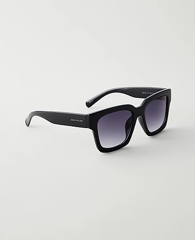 Ann Taylor Oversized Curved Square Sunglasses Women's