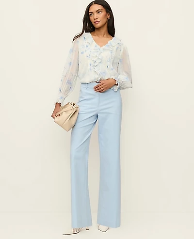 Ann Taylor The Wide-Leg Pant Doubleweave Women's