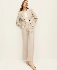 Ann Taylor The Jayne Trouser Glen Check Neutral Women's