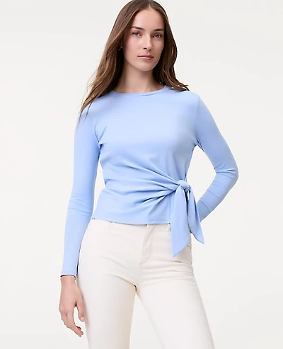 Ann Taylor Weekend Tie Waist Top Women's
