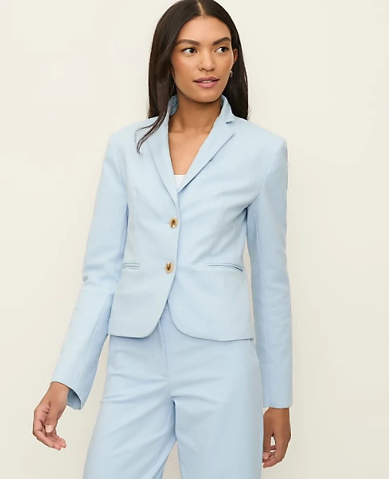 Ann Taylor The Two-Button Blazer Doubleweave Women's