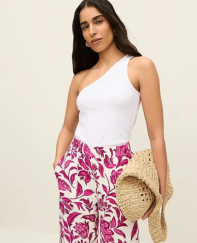 Ann Taylor Petite Off-The-Shoulder Tank Top Size 2XS White Women's