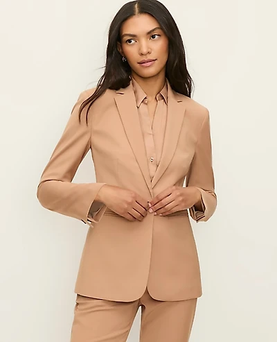 Ann Taylor The Fitted Long Blazer Women's