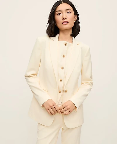 Ann Taylor The Fitted Long Blazer Women's