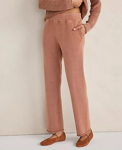 Ann Taylor Haven Well Within Cotton Kick Flare Pants Smokey Rose Women's