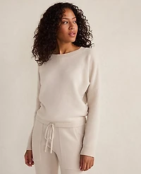 Ann Taylor Haven Well Within Cashmere Tie-Front Crewneck Sweater Women's
