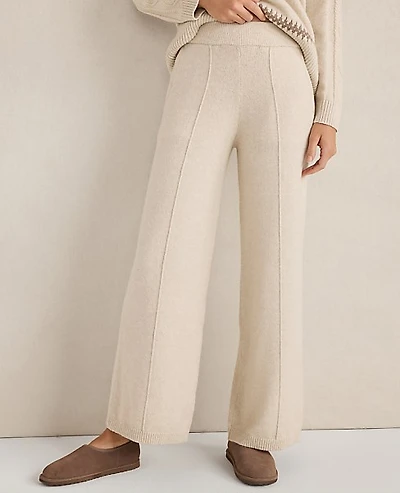Ann Taylor POLYLANA PINTUCK WIDE LEG Bright Red Coral Women's