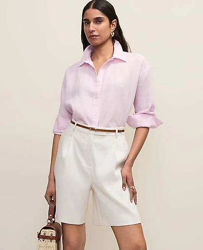 Ann Taylor The Linen Button Down Shirt Women's