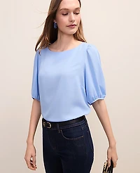 Ann Taylor Boatneck Popover Top Women's