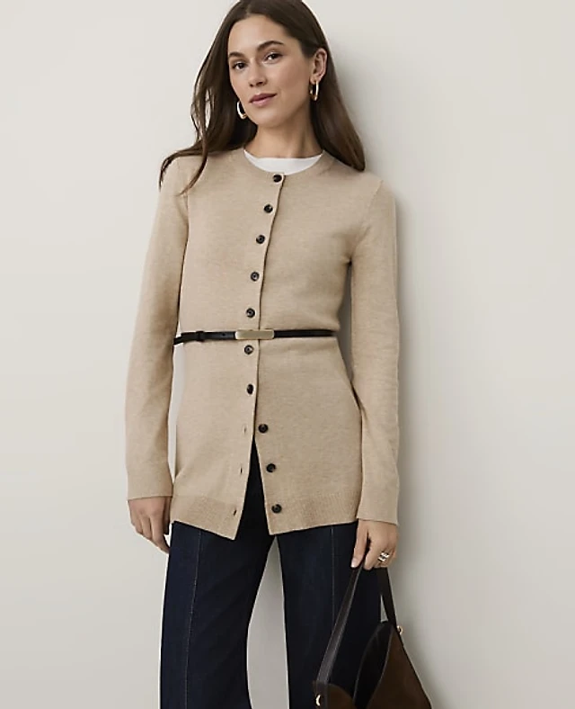 Ann Taylor Longline Cardigan Women's