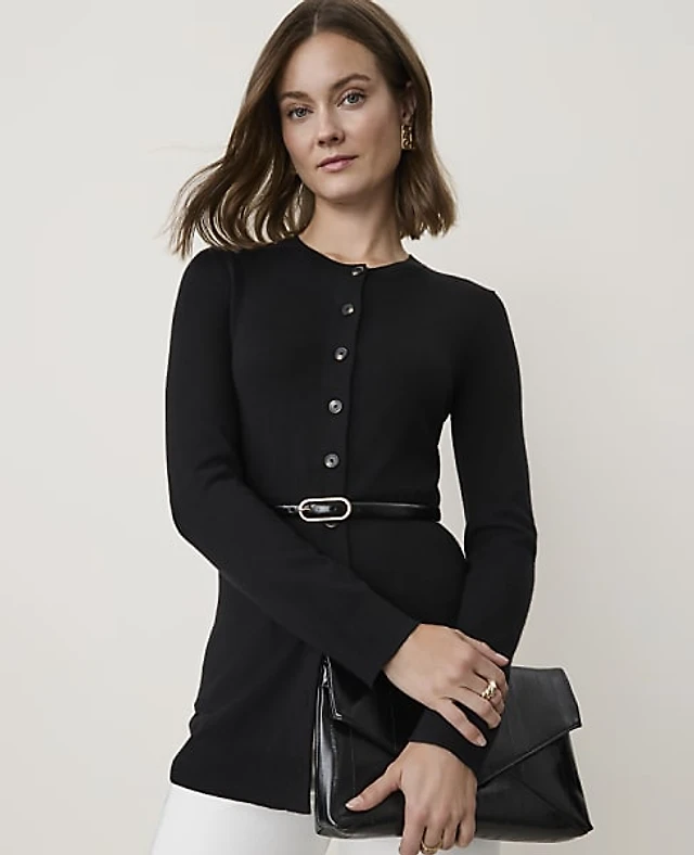 Ann Taylor Longline Cardigan Women's