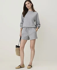 Ann Taylor Weekend Easy Fit Short CloudPlush Heather Women's