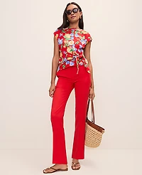 Ann Taylor The Sophia Pant Bright Cherry Women's