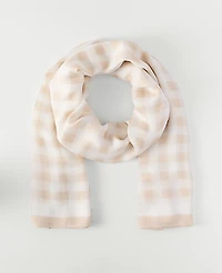 Ann Taylor Gingham Scarf Sail Cloth Women's