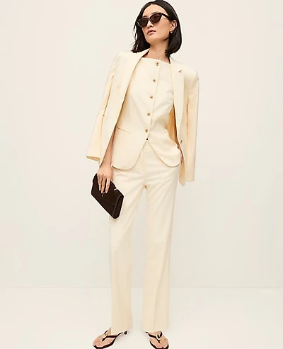 Ann Taylor The Straight Pant Almond Oil Women's