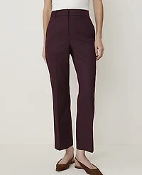 Ann Taylor The Flare Ankle Pant — Curvy Fit Classic Burgundy Women's