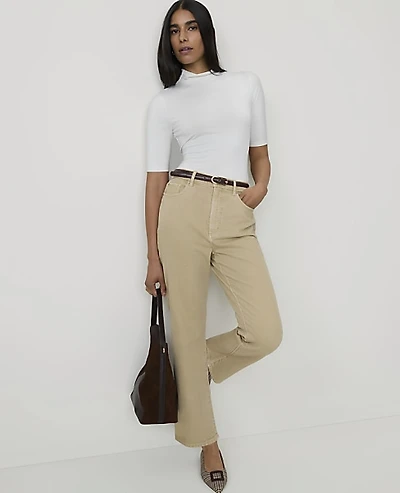 Ann Taylor The Petite Straight Jean Neutral Women's