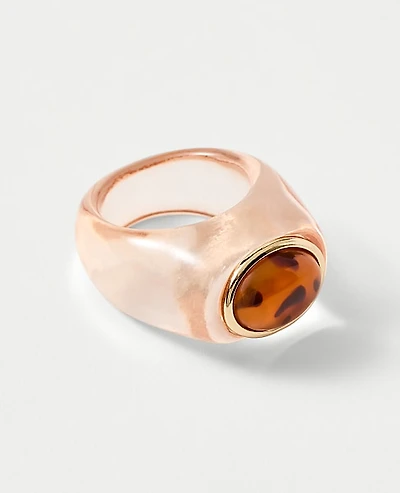 Ann Taylor Metal Stone Ring Women's