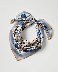 Ann Taylor Weekend Paisley Silk Scarf Sail Cloth Women's