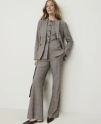 Ann Taylor The Petite Flare Trouser Plaid Multi Women's