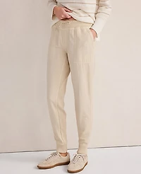 Ann Taylor Haven Well Within The Effortless Twill Jogger Beige Women's