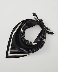 Ann Taylor Geo Silk Scarf Black Women's