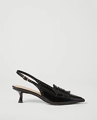 Ann Taylor Perforated Kiltie Slingback Pump Women's