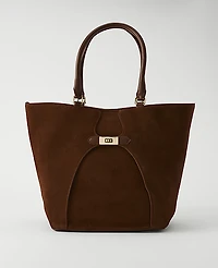 Ann Taylor Suede Buckle Tote Women's