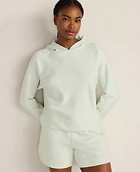 Ann Taylor Haven Well Within Soft Knit Pleated Hoodie Trellis Women's