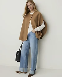 Ann Taylor Buckle Cape Poncho Women's