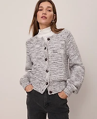 Ann Taylor Weekend Marled Cardigan Multi Women's