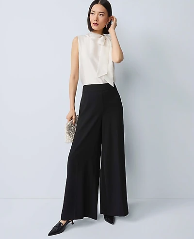 Ann Taylor The Statement Palazzo Pant Size 0 Black Women's