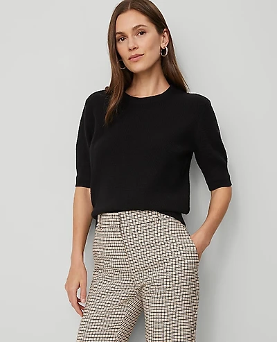 Ann Taylor Stitch Sweater T-Shirt Women's